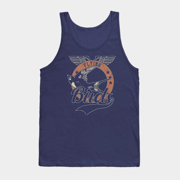 Flying Vintage Birds Tank Top by bluerockproducts